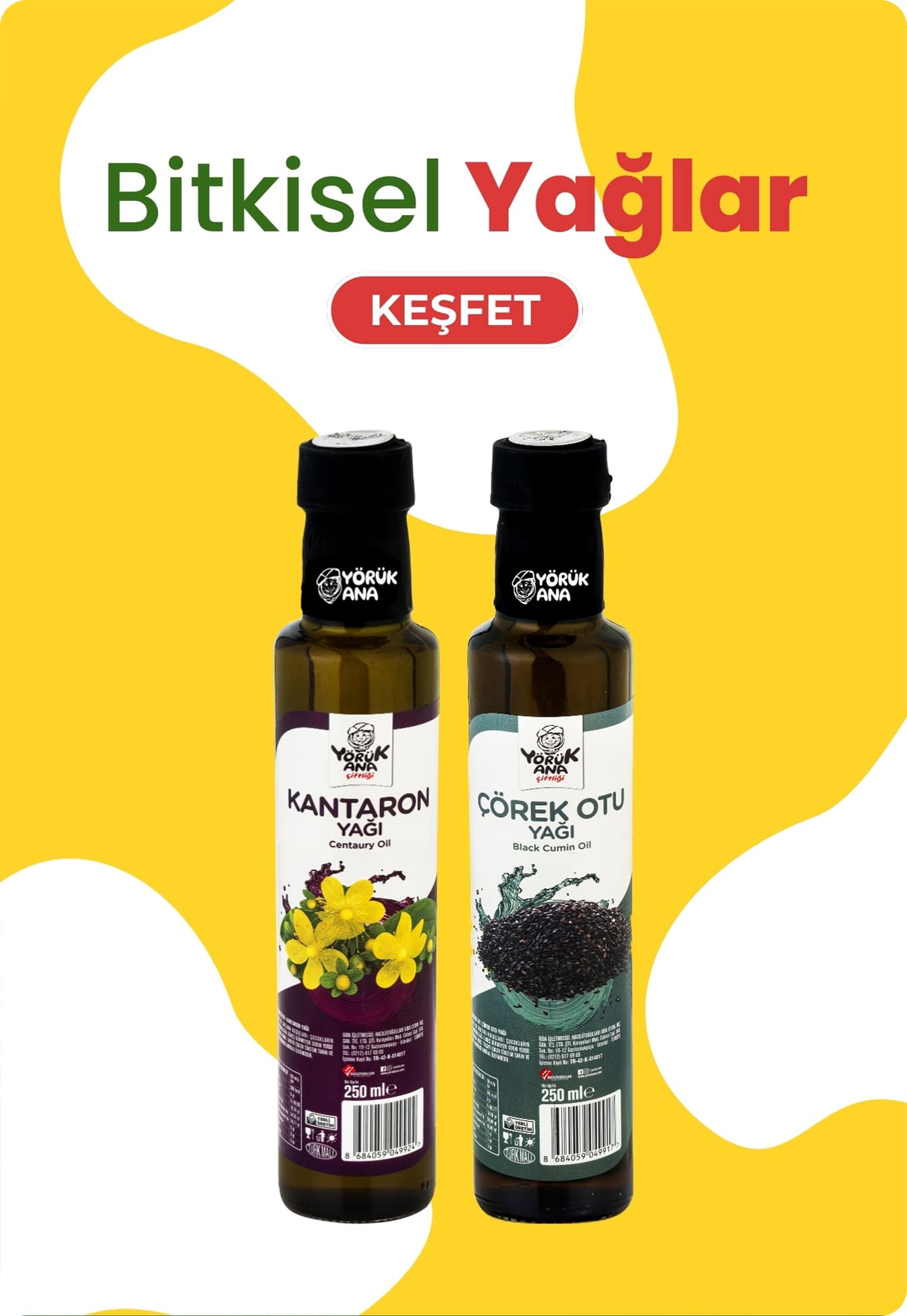YörünAna Çiftliği Bitkisel Yağlar
