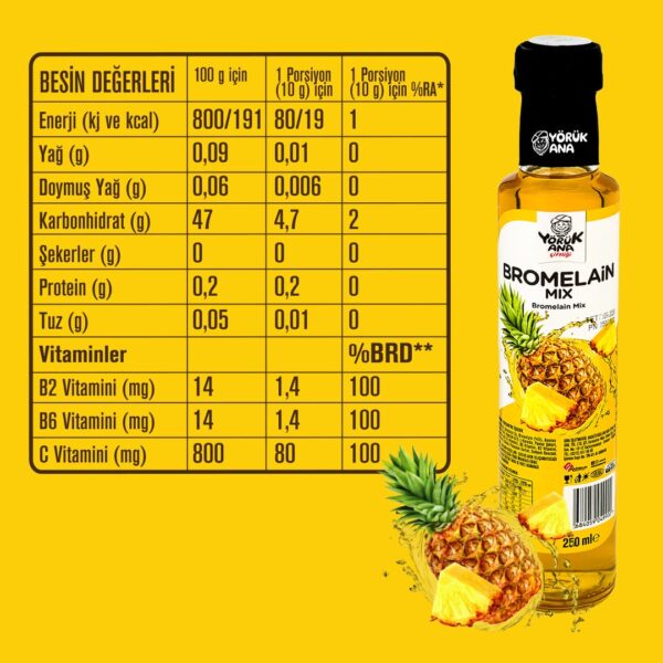 Yörük Ana Bromelain 250 ML