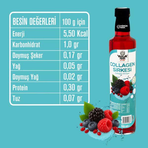 Yörük Ana Collogen Sirkesi 500 ML