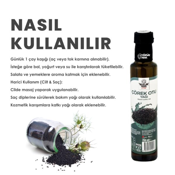 Yörük Ana Çörek Otu Yağı 250 ML