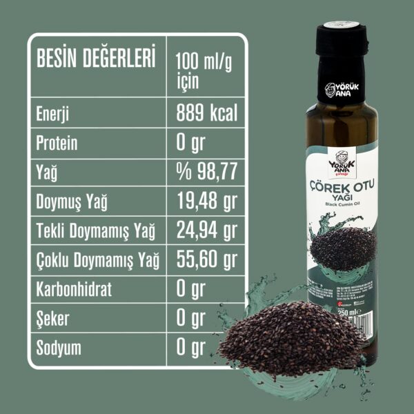 Yörük Ana Çörek Otu Yağı 250 ML