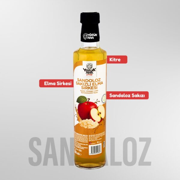 Yörük Ana Sandolozlu Sakızlı Elma Sirkesi 500 ML