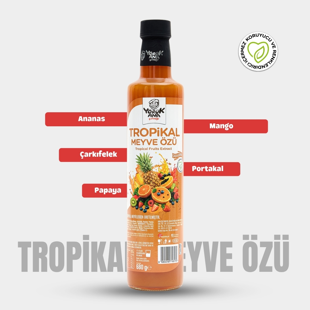 Yörük Ana Tropikal Meyve Özü 680 GR